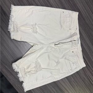 Vigoss White Jean Shorts Casual Chic